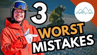 3 Common Skiing Mistakes when skiing STEEP RUNS [upl. by Nabi517]