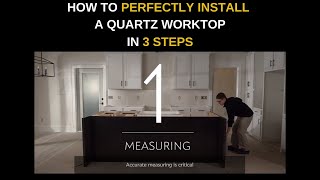 HOW TO PERFECTLY INSTALL A QUARTZ WORKTOP BY CAMBRIA QUARTZ [upl. by Etteragram]