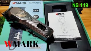 WMARK profesional NG 119 Rechargeable hair clipper [upl. by Bouchard727]