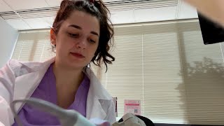 ASMR Seeing the OBGYN15 Weeks Pregnant Ultrasound Real Medical Office Prenatal Visit [upl. by Hui959]