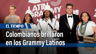 Artistas colombianos que brillaron en la gala de los Grammy Latinos  El Tiempo [upl. by Thorrlow764]