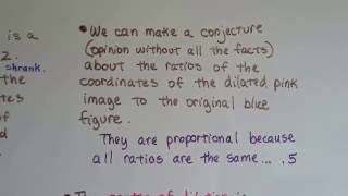 Grade 8 Math 101b Dilations  Dilations on a coordinate plane [upl. by Noletta25]