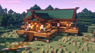 Minecraft 118  How to Build a Survival Japanese House [upl. by Boice366]