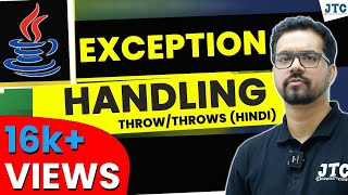 Uses of Throw and throws keyword in Java Exception Handling Hindi by som sir [upl. by Anirec]