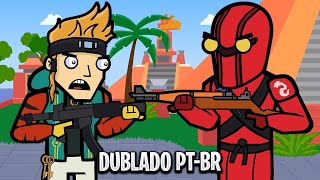 SQUAD PESADÃO  OS HÍBRIDOS E OS DEGRAUS DIVINOS Animação fortnite [upl. by Ahsetal]