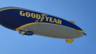 CLOSEUP  Goodyear Blimp  Landing and Takeoff [upl. by Ileray710]