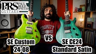 PRS SE CE24 Standard Satin vs PRS SE Custom 2408 [upl. by Li]