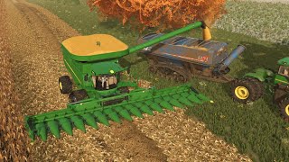 County Line USA 33  Time Lapse  Farming Simulator 22  FS 22  Harvest [upl. by Duck]