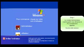 Changer le mot de passe de session perdu sous Windows XP [upl. by Ayrolg291]