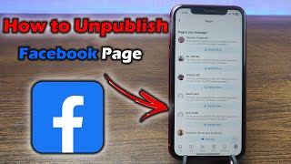 How to Unpublish Facebook Page  Full Guide 2024 [upl. by Animas]