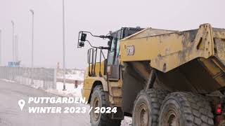 FehmarnbeltTunnel  Baustelle Puttgarden Winter 20232024 [upl. by Sucramaj]