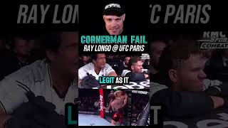 Cornerman Fail At UFC Paris ufc mma ufcparis ufc307 Pereira vs Rountree [upl. by Wolfgang111]