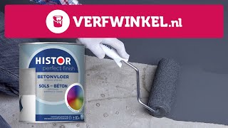 Hoe schilder je je betonvloer met Histor Perfect Finish  TUTORIAL  Verfwinkelnl [upl. by Yenruogis]