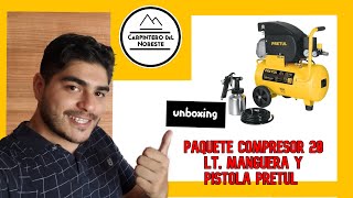 compresor pretul 20l reseña completa  unboxing 📦 [upl. by Saiff]