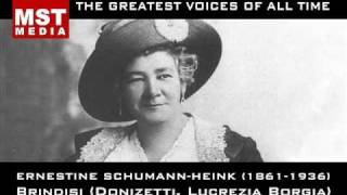 100 Greatest Singers ERNESTINE SCHUMANNHEINK [upl. by Filahk]