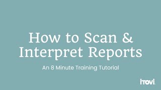 iTOVi Scanning amp Reports Training [upl. by Turino]