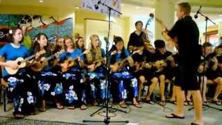 Langley Ukulele Ensemble 2014  FLIGHT OF THE BUMBLE BEE [upl. by Ielerol]