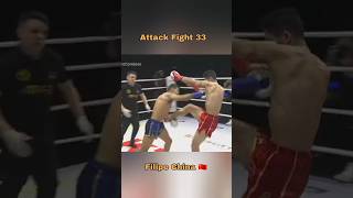 Filipe Soares no Attack Fight 33 luta sports fighting luta shorts short muaythai kungfu mma [upl. by Nylqcaj]