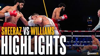 Hamzah Sheeraz vs Liam Williams fight highlights  Ringside angle  Destructive opening round KO 💥 [upl. by Ielarol]