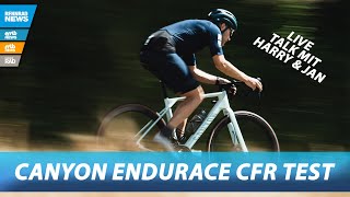 Canyon Endurace CFR Test 2024 Das schnellste EnduranceRennrad von Canyon [upl. by Yentuoc]