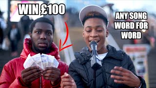 Sing Any Song Word For Word To Win £100  Part 4 [upl. by Questa]