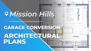 Detached Garage Conversion in Mission Hills  Part 3  Architectural Plans [upl. by Hubing]