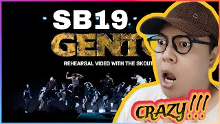 SB19 GENTO Rehearsal Video with the SKOUTS Reaction [upl. by Areivax235]