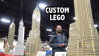 Huge LEGO New York City Skyscrapers  Philly Brick Fest 2019 [upl. by Nonnairb102]