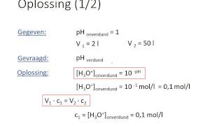 N3J2P2L5 3 pH berekeningen bij verdunningen [upl. by Aihtekal]