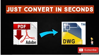 How to convert PDF to AutoCAD in just 2 minutes 😲 [upl. by Mcloughlin330]