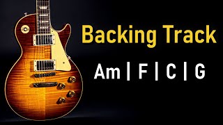 Blues Rock BACKING TRACK A Minor  Am F C G  120 BPM  Guitar Backing Track [upl. by Cohlette]