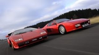 25Th Lamborghini Countach vs Ferrari 512 TR Rolling Racing [upl. by Dohsar]