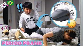 Period Prank on My Korean Boyfriend And See How He React [upl. by Htide]