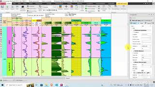 8Techlog 2015  Petrophysics calculations Water saturation  Swe  Qualitative Interpretation [upl. by Lennahc]