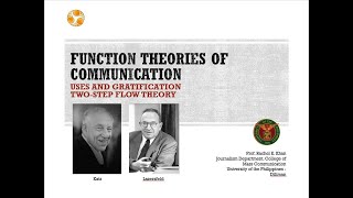 Effects of mass media Uses and Gratification and the Twostep Flow theory [upl. by Lidaa439]