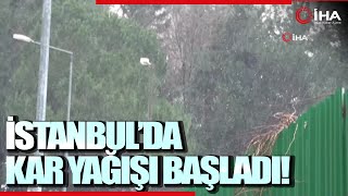 Meteoroloji Uyarmıştı İstanbul’da Kar Yağışı Etkili Olmaya Başladı [upl. by Joost431]