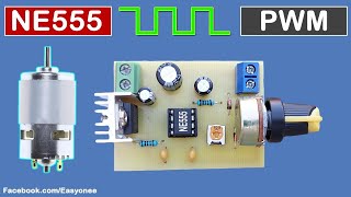 part1 PWM DC Motor Speed Controller using NE555  PCB  Schematic [upl. by Drawd]