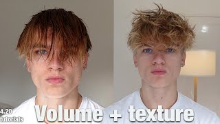 How to add texture and volume to straight flat hair  the best products to use Hair tutorials EP 2 [upl. by Ecnerret]