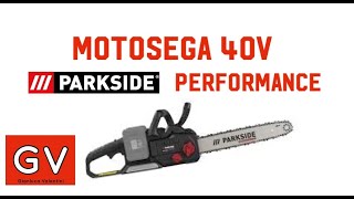 motosega parkside performance 40v [upl. by Mailli]