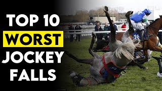 Top 10 Worst amp Tragic Jockey Falls in Horse Racing History [upl. by Idona]