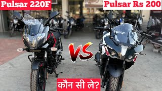 2024 Bajaj Pulsar 220F Vs Pulsar Rs 200 ✌️ Details Comparison  Which is Best Pulsar Bike [upl. by Jarietta674]