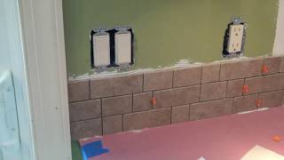 Tile Backsplash Installation [upl. by Eyram594]