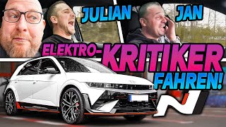 Vom ELEKTROMUFFEL zum FAN  Hyundai IONIQ 5 N  Jan und Julian fahren PROBE 🌍 [upl. by Victorie576]