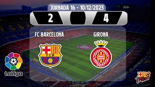 Barça 2  4 Girona Jornada 16 Lliga 20232024 [upl. by Oinotla832]