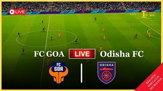 Odisha FC vs Goa FC Live・India super league 2024・Game Simulation [upl. by Ltney780]