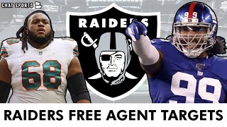 Raiders Free Agency Rumors Top NFL Free Agent Targets For Las Vegas At Each Position [upl. by Nicolas864]