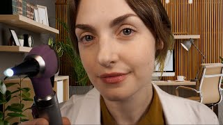 ASMR Doctor  Thorough and Gentle Ear Exam Soft Spoken [upl. by Ansilma]