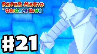 Ice Vellumental Boss Fight  Paper Mario The Origami King  Gameplay Walkthrough Part 21 [upl. by Sayce]