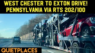 West Chester PA to Exton Drive via Rts 202100 [upl. by Gary975]