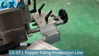 CX GFJ Pepper Filling Production Linemachine bottlefillingcapping factory automatic cxm [upl. by Navarro]